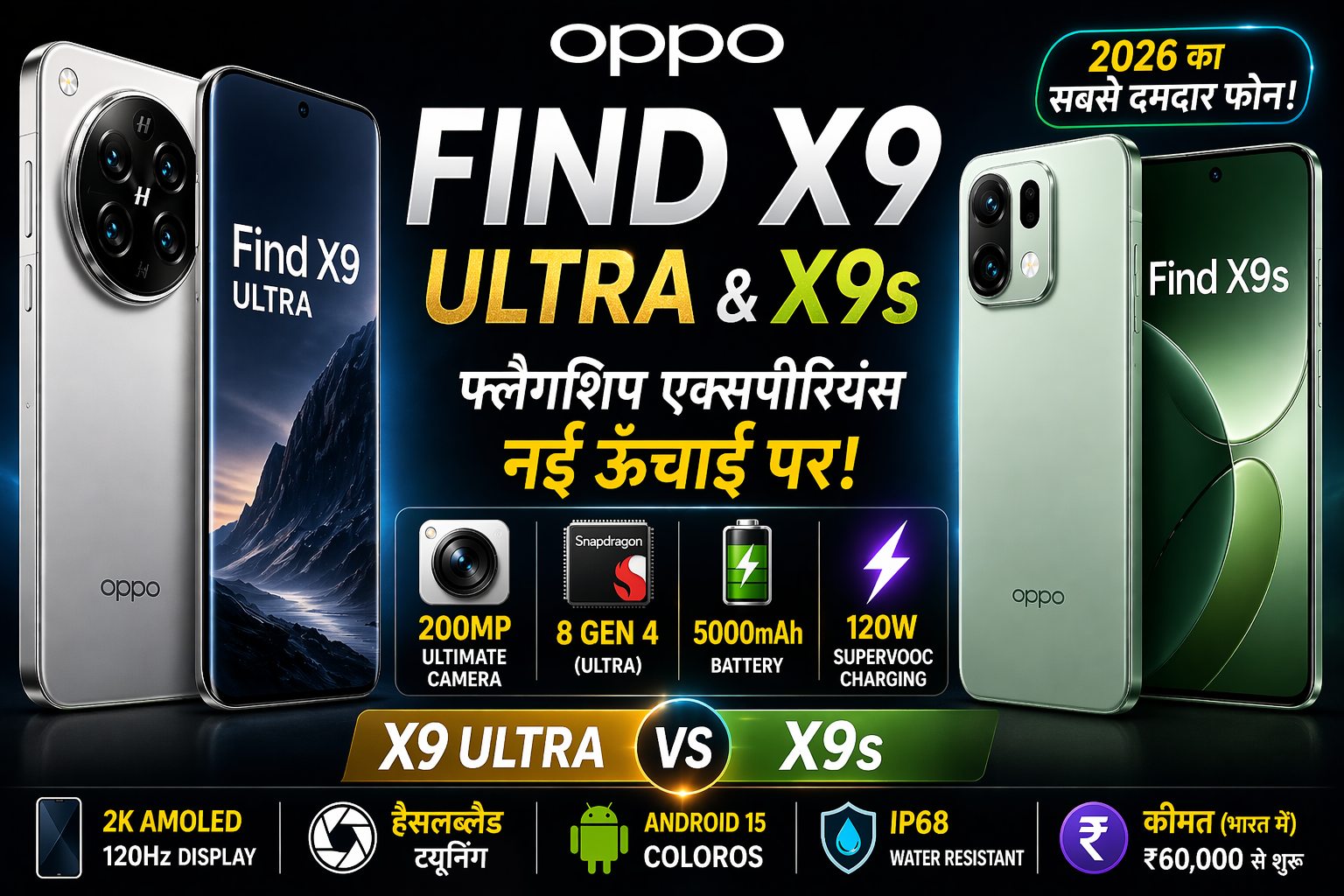 “OPPO Find X9 Ultra और X9s thumbnail 2026”