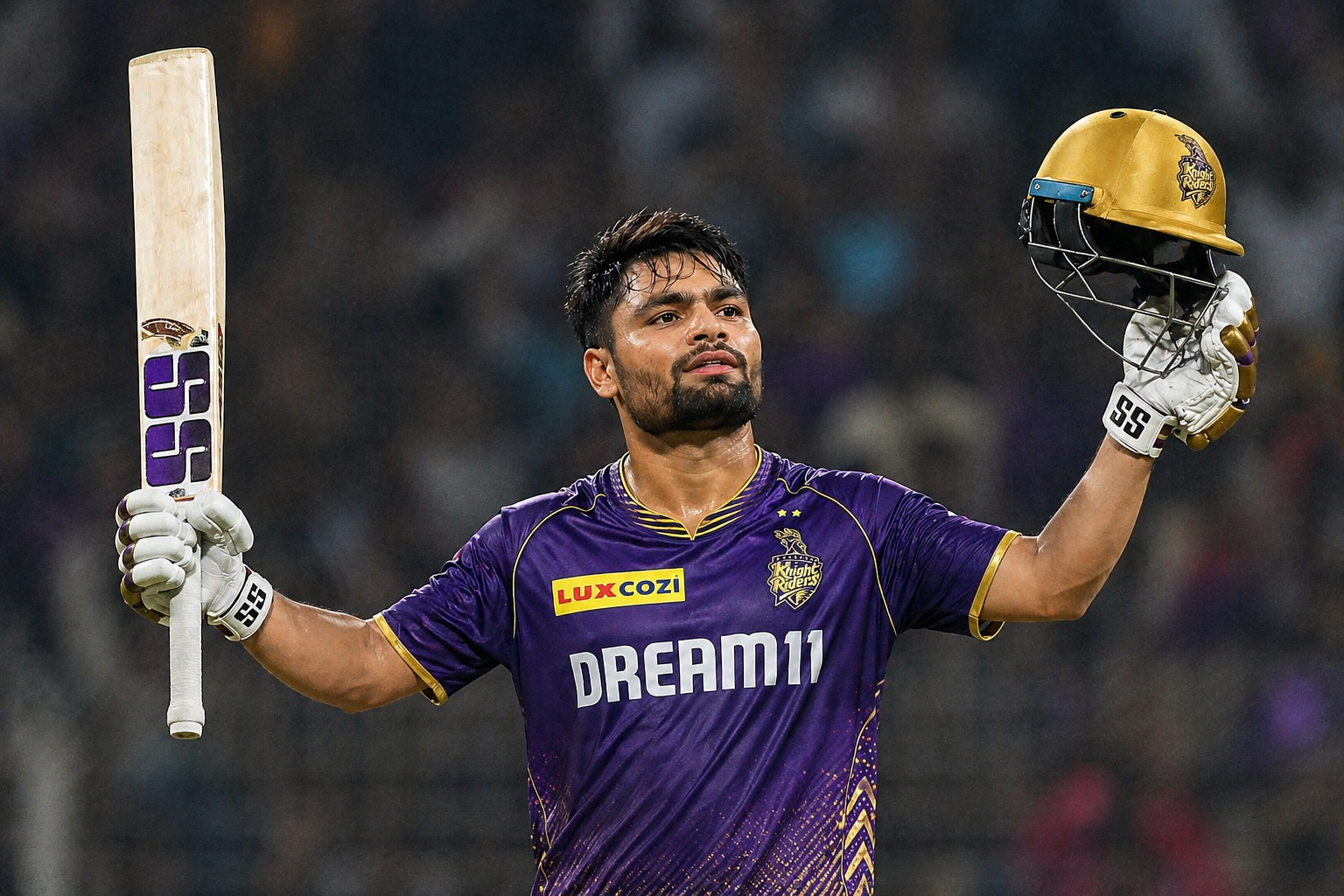 KKR vs LSG IPL 2026 मैच थंबनेल जिसमें सुपर ओवर में KKR की जीत और रिंकू सिंह का अर्धशतक दिखाया गया है