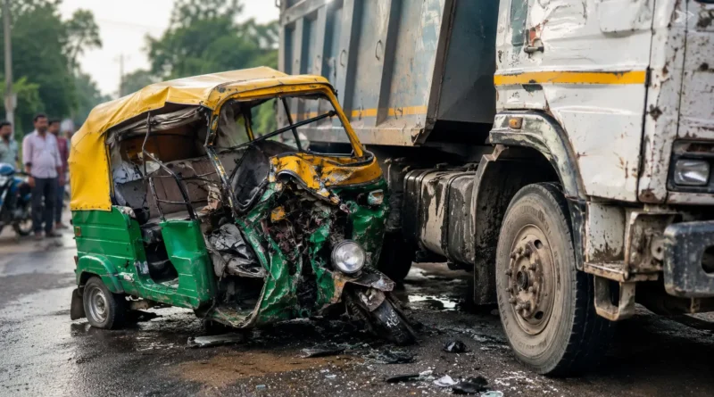 Sitapur road accident photo