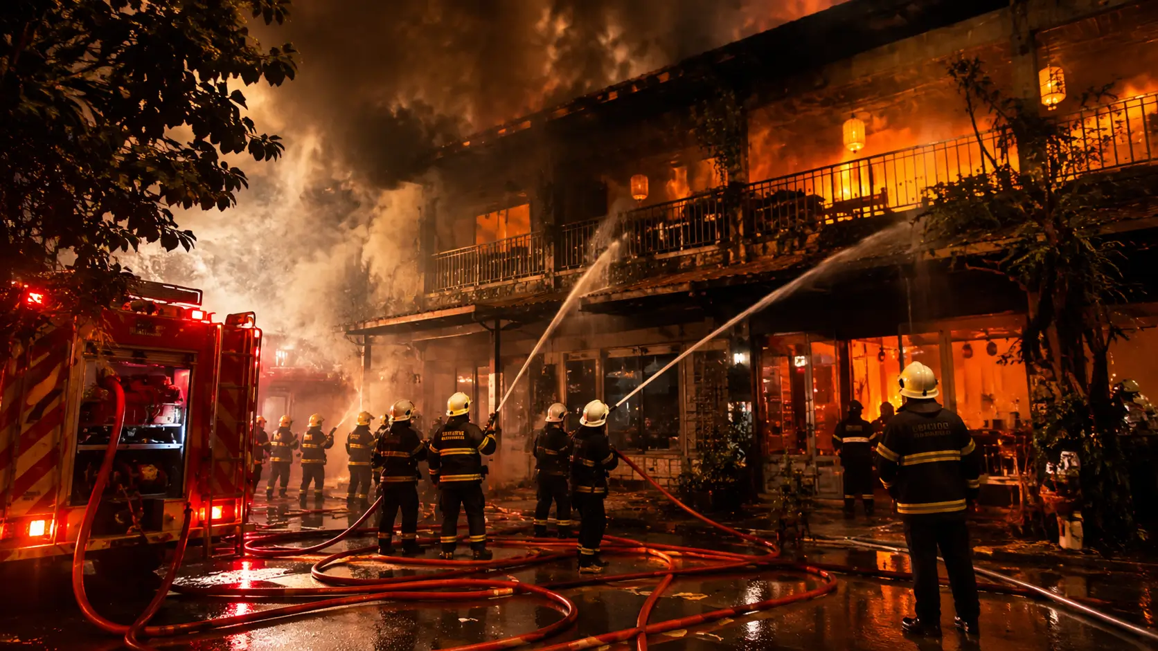 Delhi Fire News AI Generated Photo