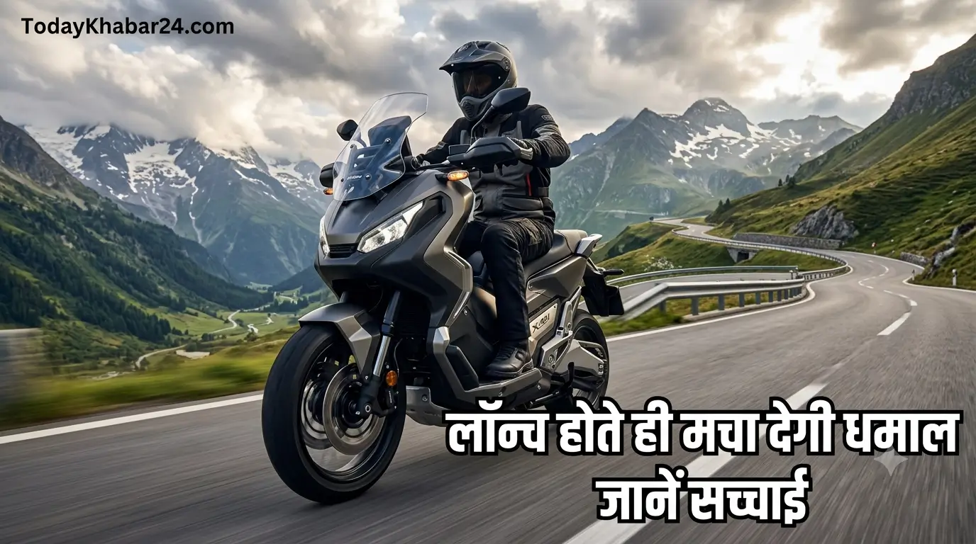 Honda X-ADV 2026 adventure scooter with 745cc engine and premium adventure design on a mountain road in India