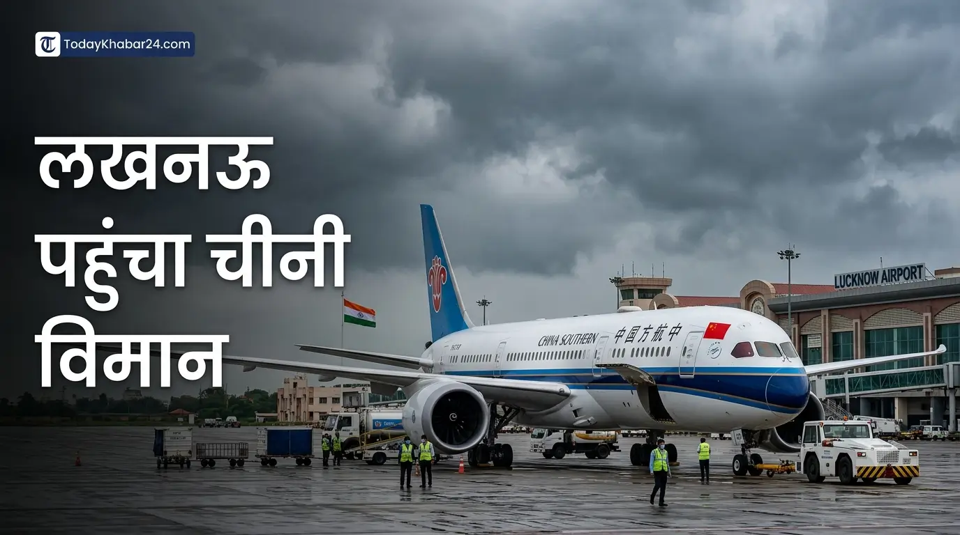 Lucknow airport पर पहली बार उतरा चीनी यात्री विमान, काठमांडू के खराब मौसम के कारण फ्लाइट डायवर्ट हुई