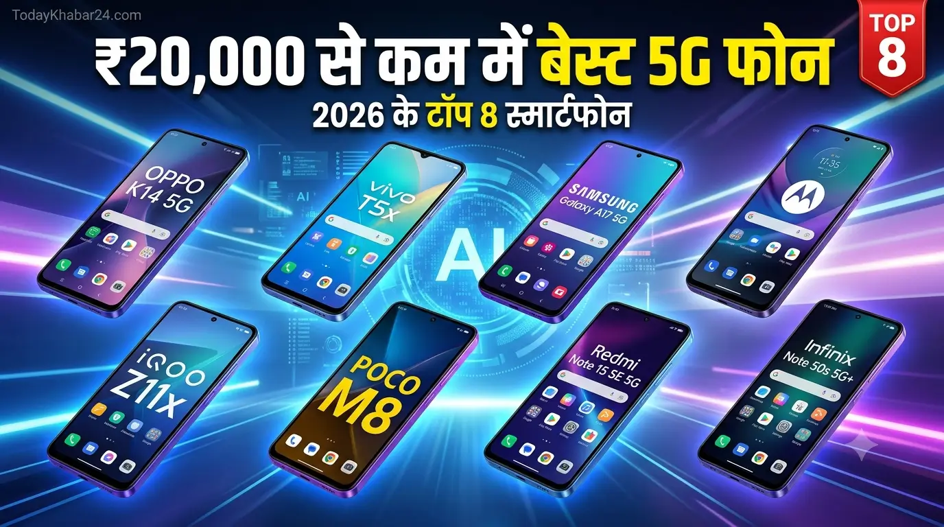 अगर आप नया 5G smartphone खरीदने की योजना बना रहे हैं और आपका बजट ₹20,000 तक है, तो आपके लिए अच्छी खबर है।