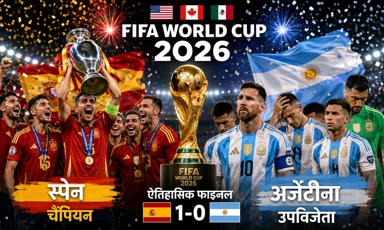 FIFA World Cup 2026 में स्पेन की अर्जेंटीना पर 1-0 से ऐतिहासिक जीत