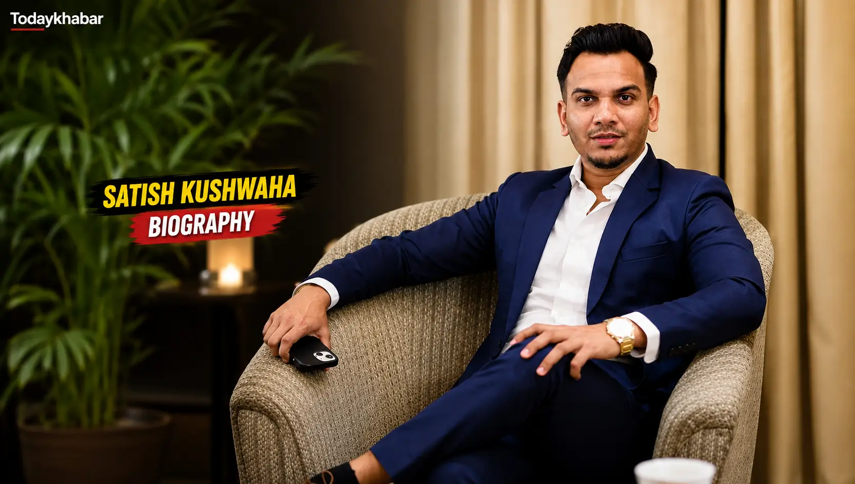 Satish Kushwaha Biography: सूट पहने सतीश कुशवाहा की प्रोफेशनल फोटो, जिसमें उनकी YouTube और डिजिटल क्रिएटर जर्नी को दर्शाया गया है।