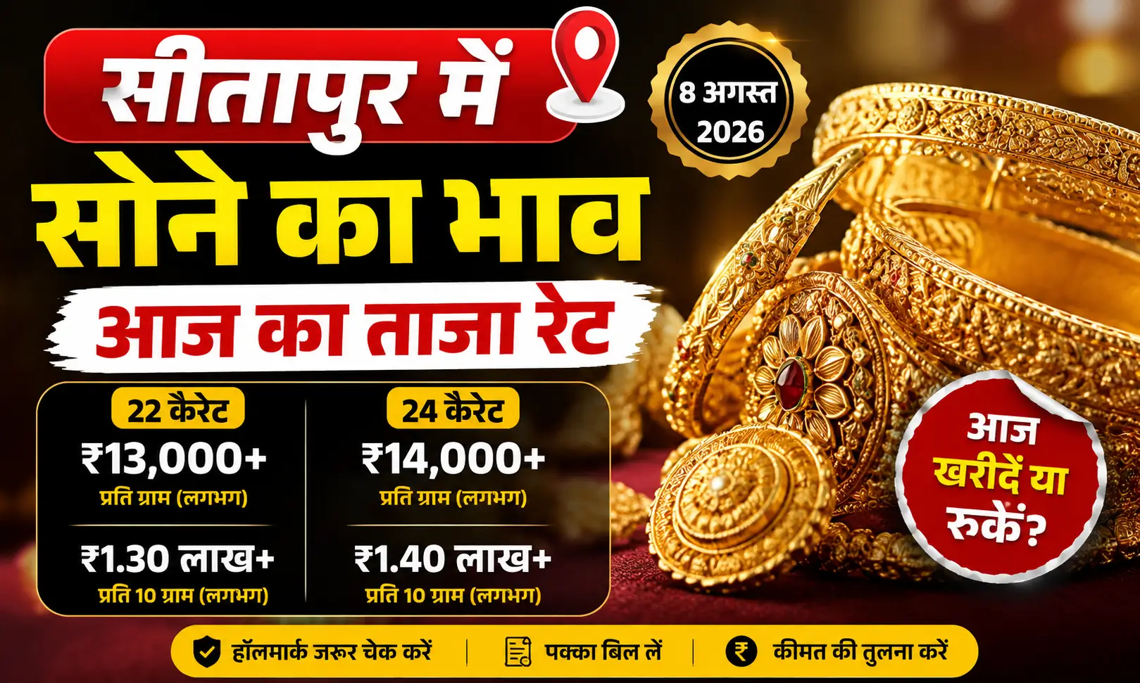 Gold Rate Today Sitapur