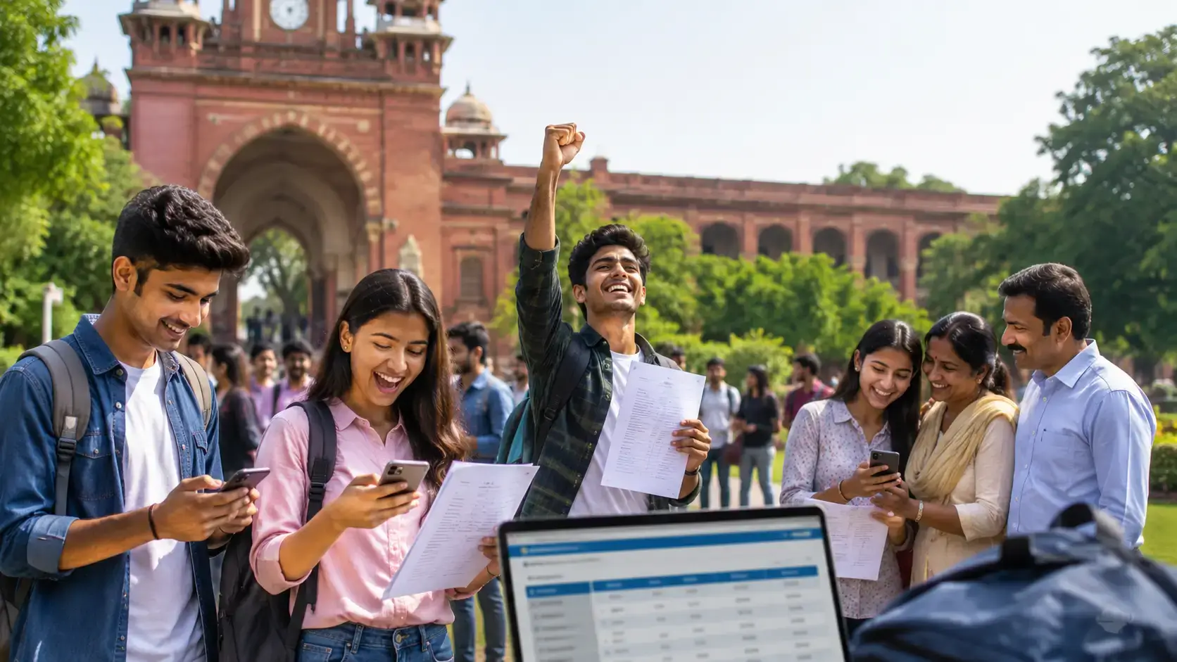 Etah School Holiday 2026:kanwar यात्रा के दौरान एटा के सरकारी स्कूल के बाहर खड़े छात्र और सड़क पर गुजरते कांवड़िए।